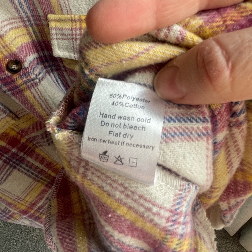 Ninexis Flannel Plaid Jacket. Size 3XL. Excellent condition. - Picture 11 of 11